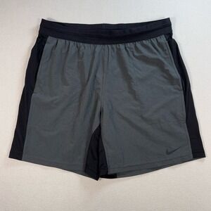 Nike Flex 7" Training Shorts Men's XL Gray Standard Dri-Fit Unlined Stretch Logo